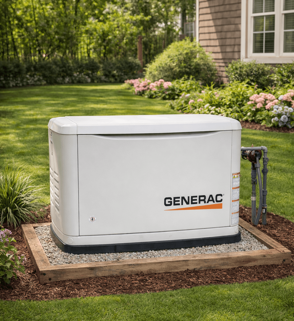generator in yard